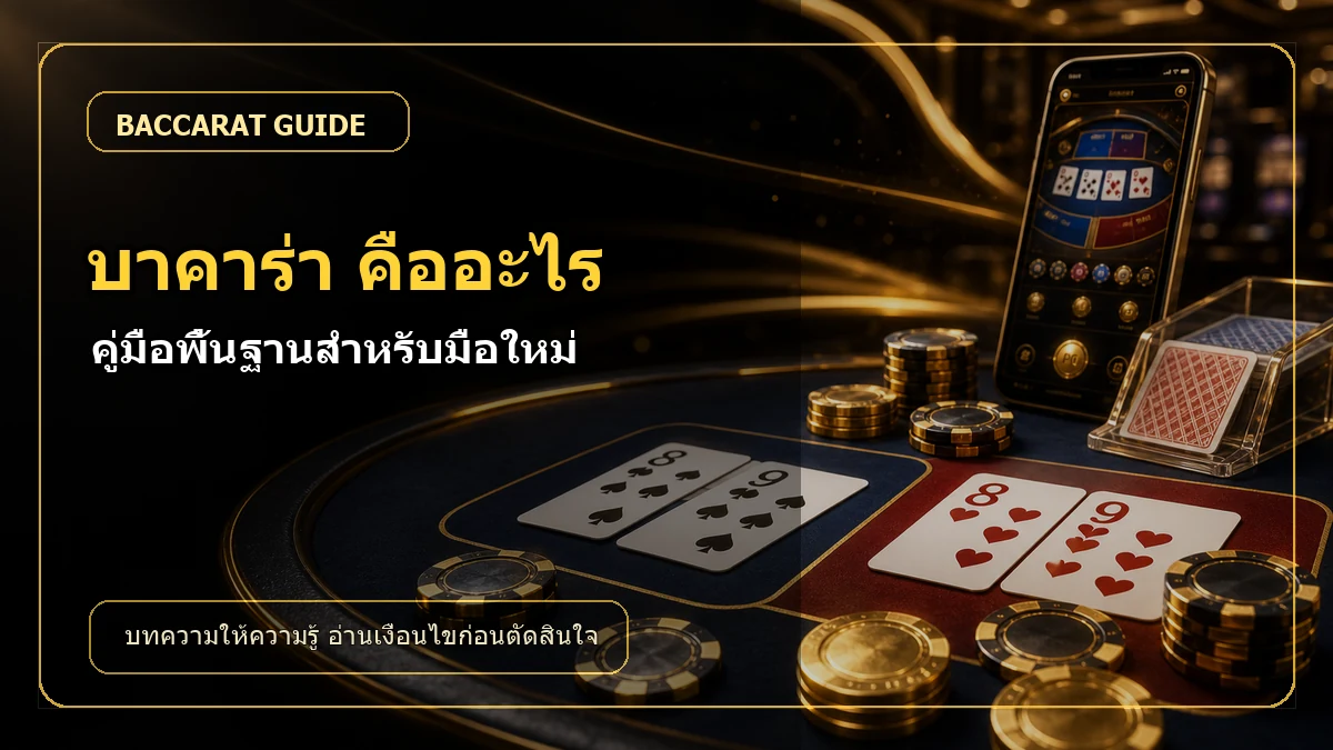 บาคาร่า คืออะไร คู่มือพื้นฐานสำหรับมือใหม่