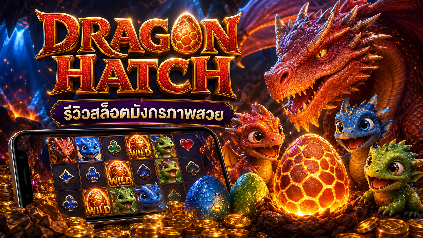 Dragon Hatch รีวิวสล็อตมังกรจาก PG Soft