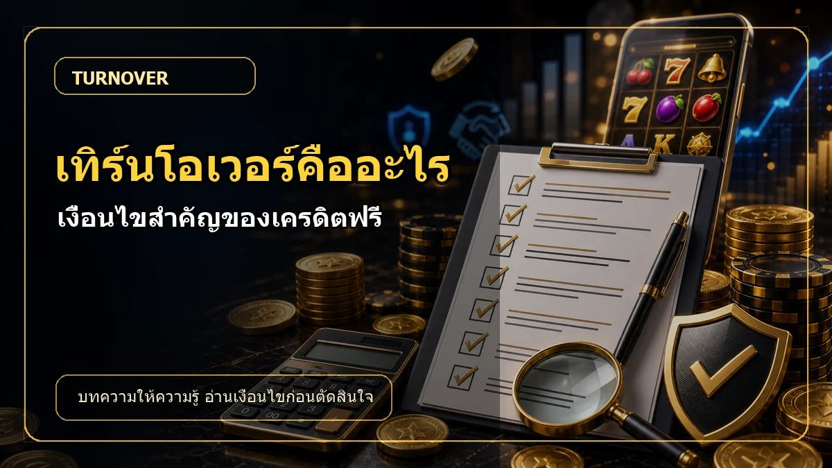 เทิร์นโอเวอร์คืออะไร เงื่อนไขสำคัญของเครดิตฟรี