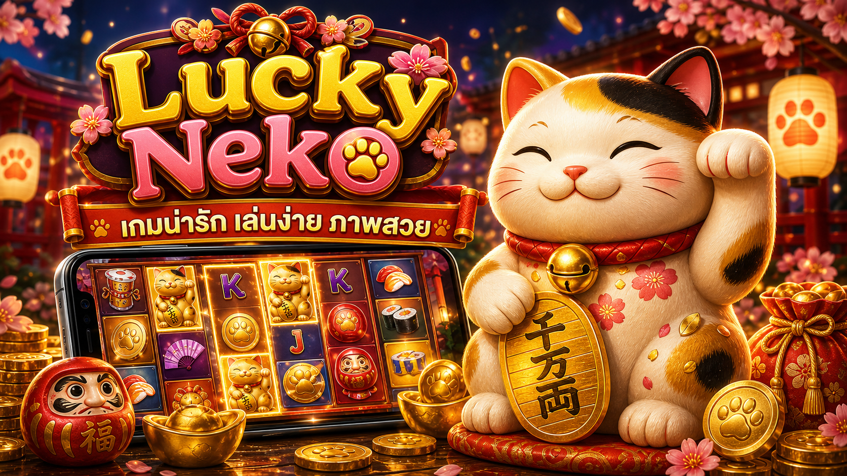 ภาพประกอบ Lucky Neko เกมน่ารัก เล่นง่าย ภาพสวย