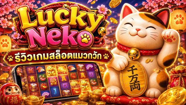 Lucky Neko รีวิวสล็อตแมวกวักจาก PG Soft