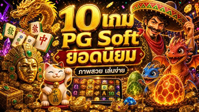 10 เกม PG Soft ยอดนิยม ภาพสวย เล่นง่าย