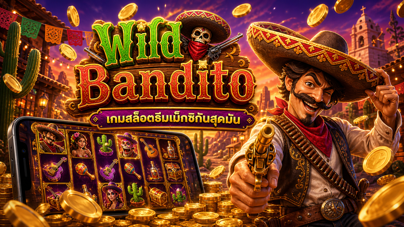 ภาพประกอบ Wild Bandito เกมธีมเม็กซิกันสุดมัน