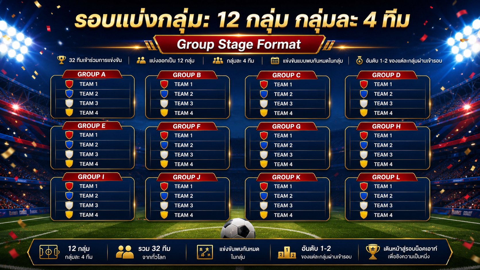 รูปแบบรอบแบ่งกลุ่มบอลโลก 2026