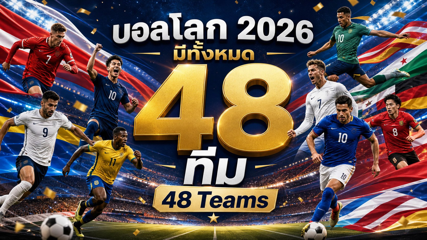 บอลโลก 2026 มีทั้งหมด 48 ทีม
