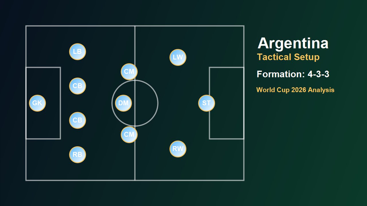 แผนการเล่นทีมชาติอาร์เจนตินาใน FIFA World Cup 2026
