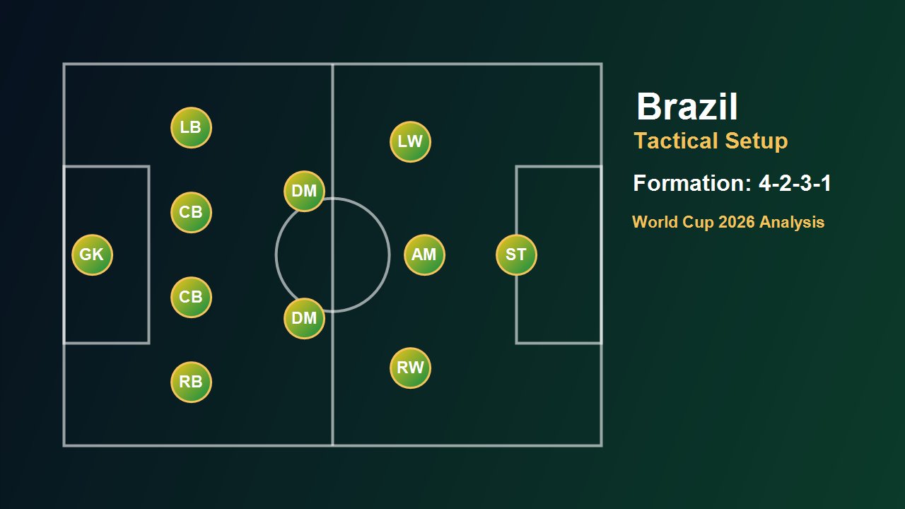 แผนการเล่นทีมชาติบราซิลใน FIFA World Cup 2026