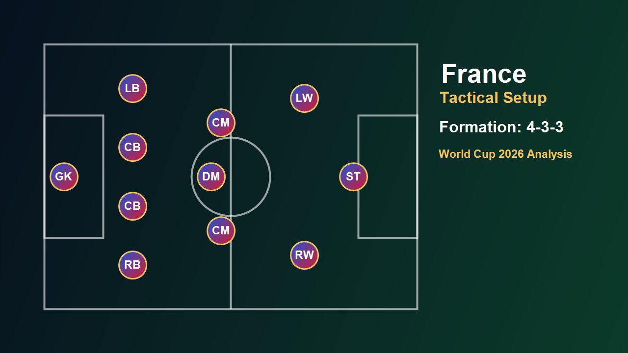 แผนการเล่นทีมชาติฝรั่งเศสใน FIFA World Cup 2026