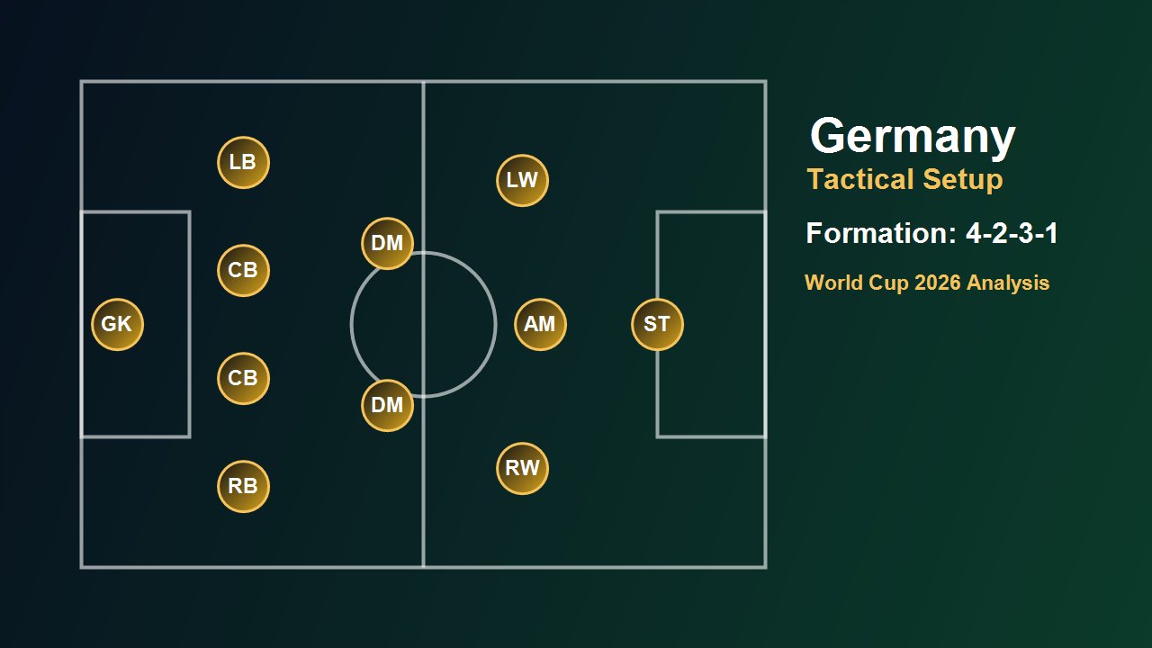 แผนการเล่นทีมชาติเยอรมนีใน FIFA World Cup 2026